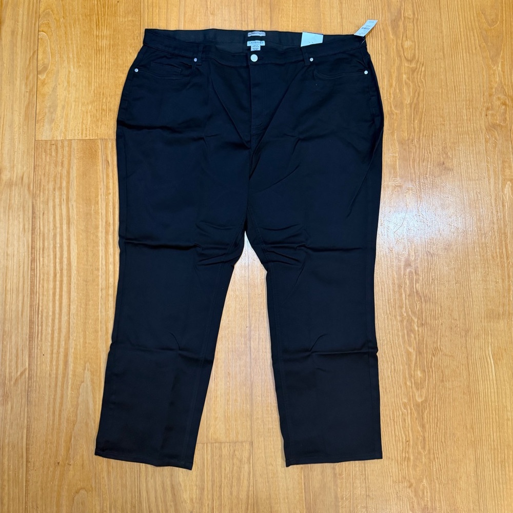 Catherines Charcoal Sateen Stretch Jeans